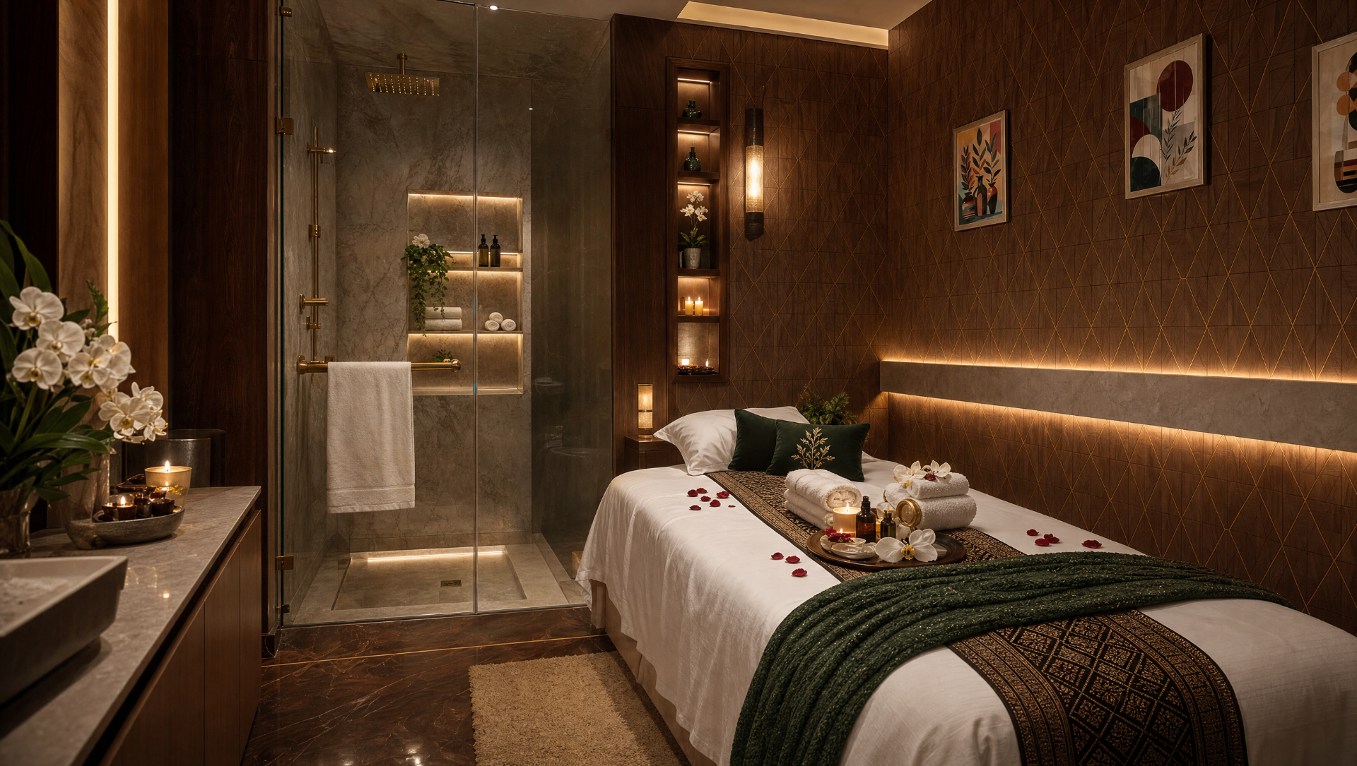 A private treatment suite at The Ark Luxury Spa